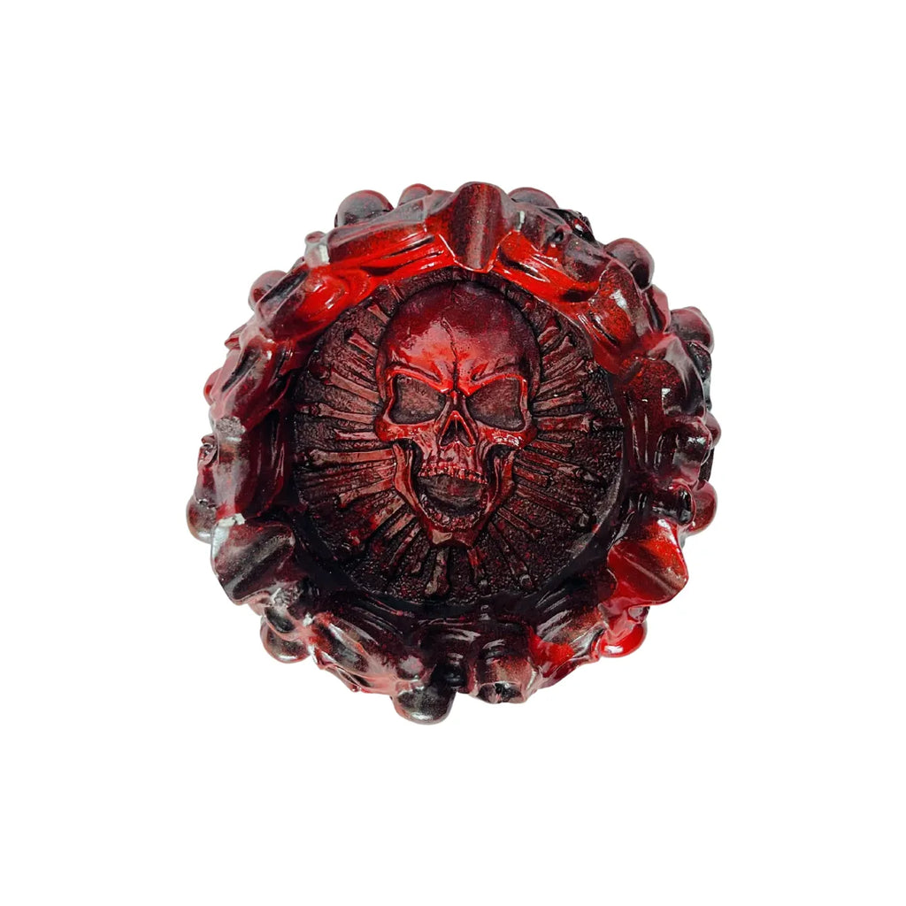Crimson Skull Funky Ashtray