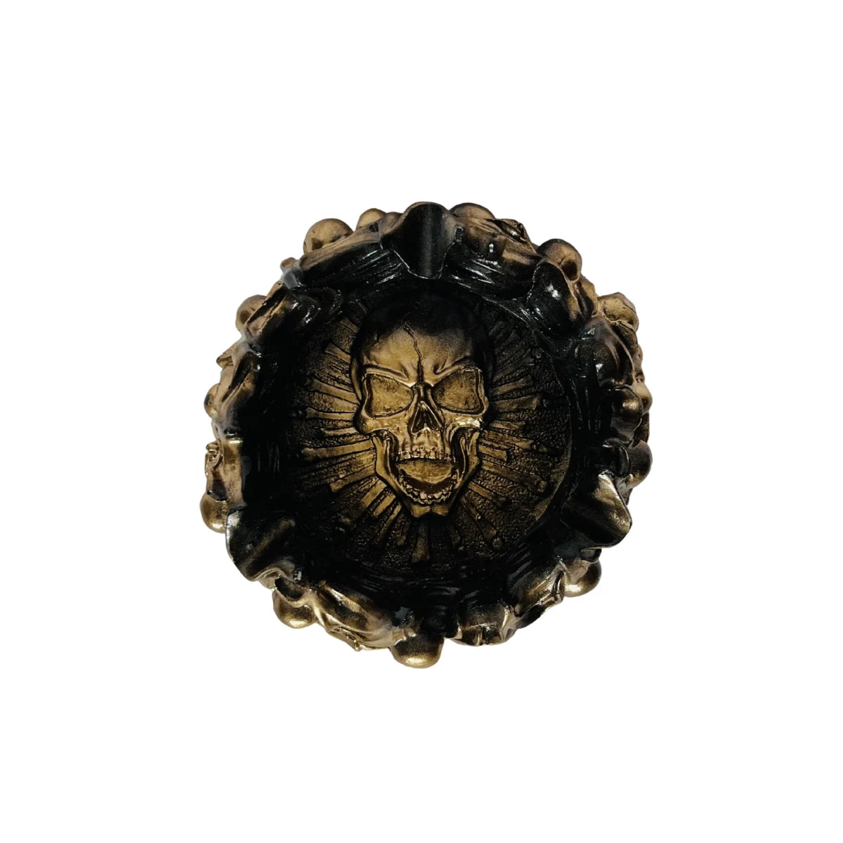 Golden Crown Skull Ashtray - Premium ashtray