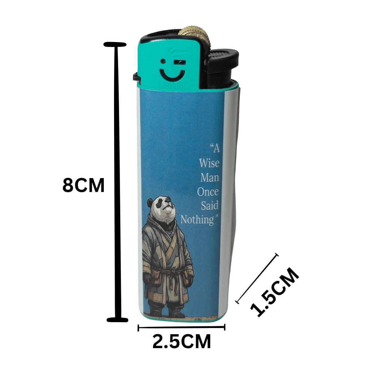 Wise Men Pocket Lighter - Stylish Refillable Flint Wheel Cigarette Lighter