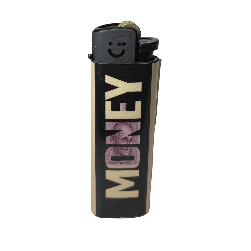 Money Money Unique Lighter - Refillable Flint Wheel Designer Pocket Lighter