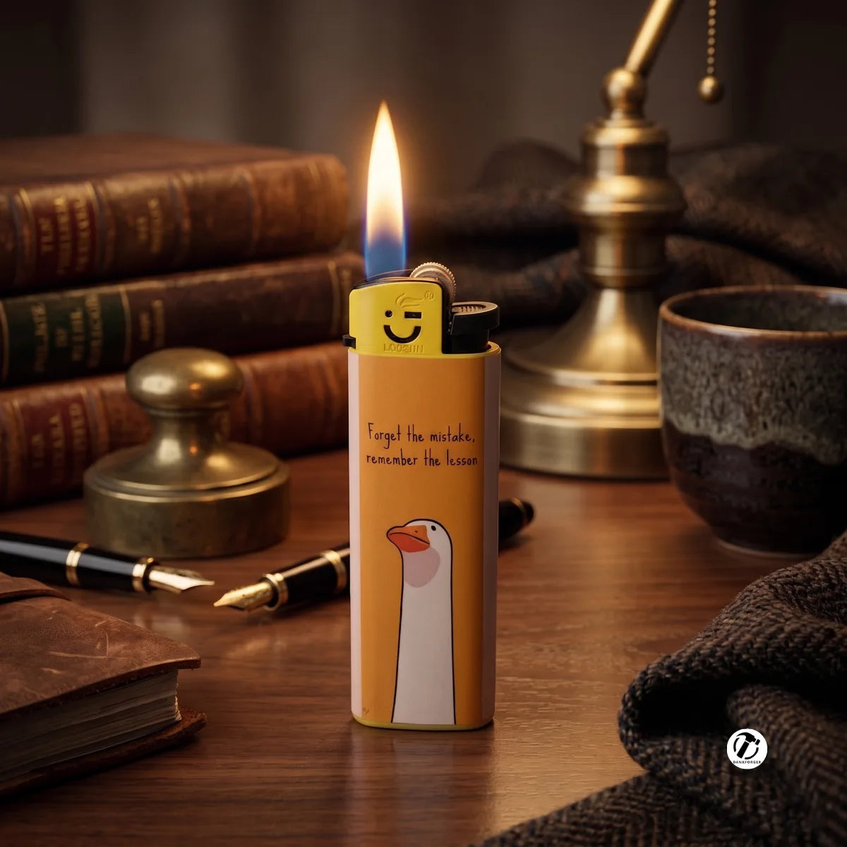 Forget the Mistake Unique Lighter - Spark Lighter | Designer Flint Pocket Cigarette Lighter