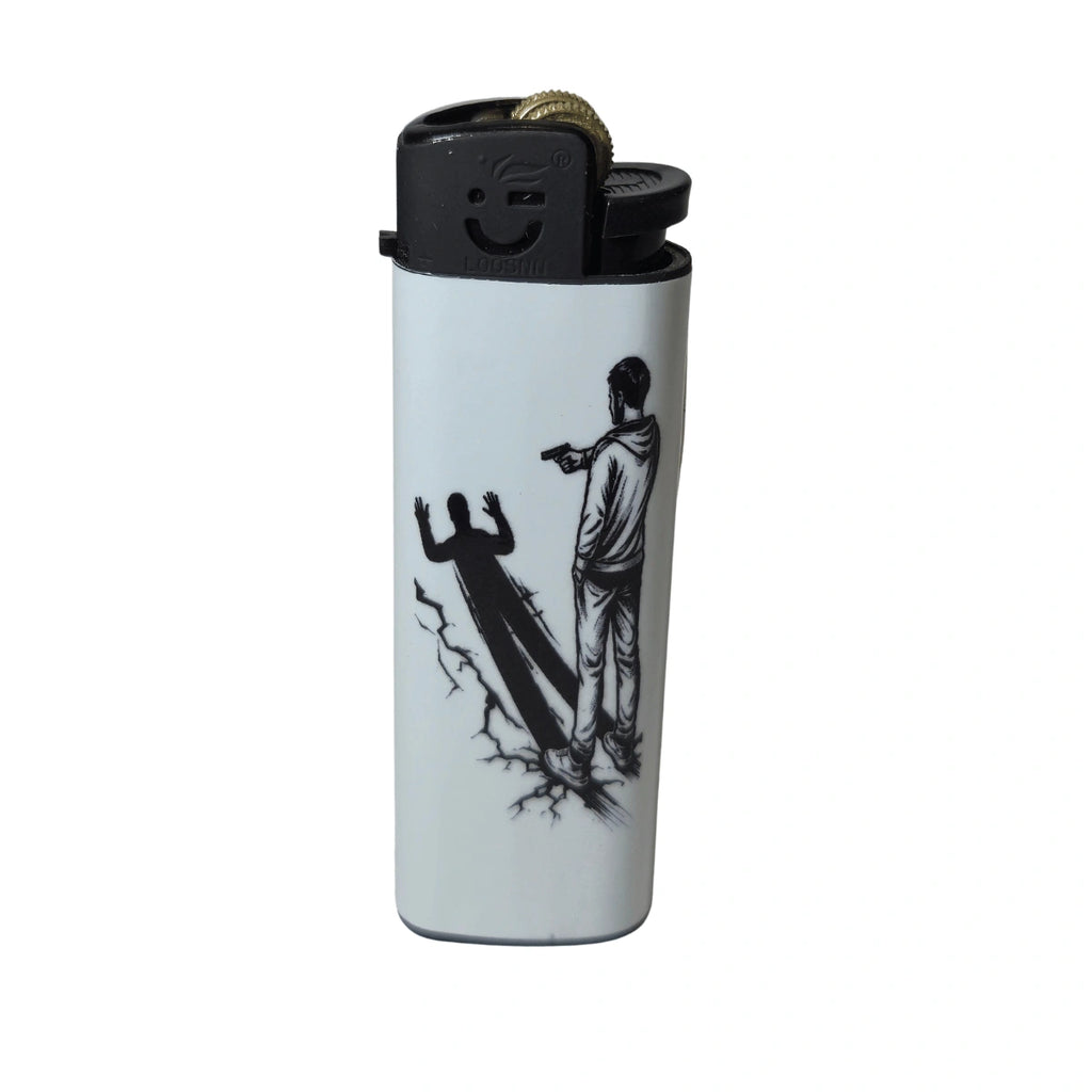 Self-destruction Designer Lighter - Stylish Pocket Flint Cigarette Lighter