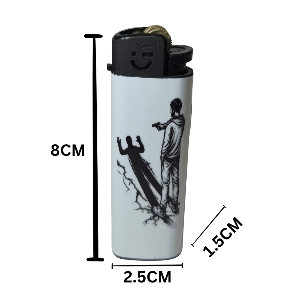 Self-destruction Designer Lighter - Stylish Pocket Flint Cigarette Lighter