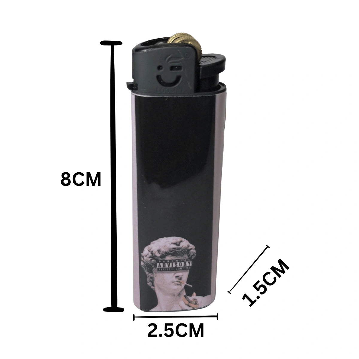 Parental Advisory Refillable Lighter - Designer Flint Pocket Cigarette Lighter
