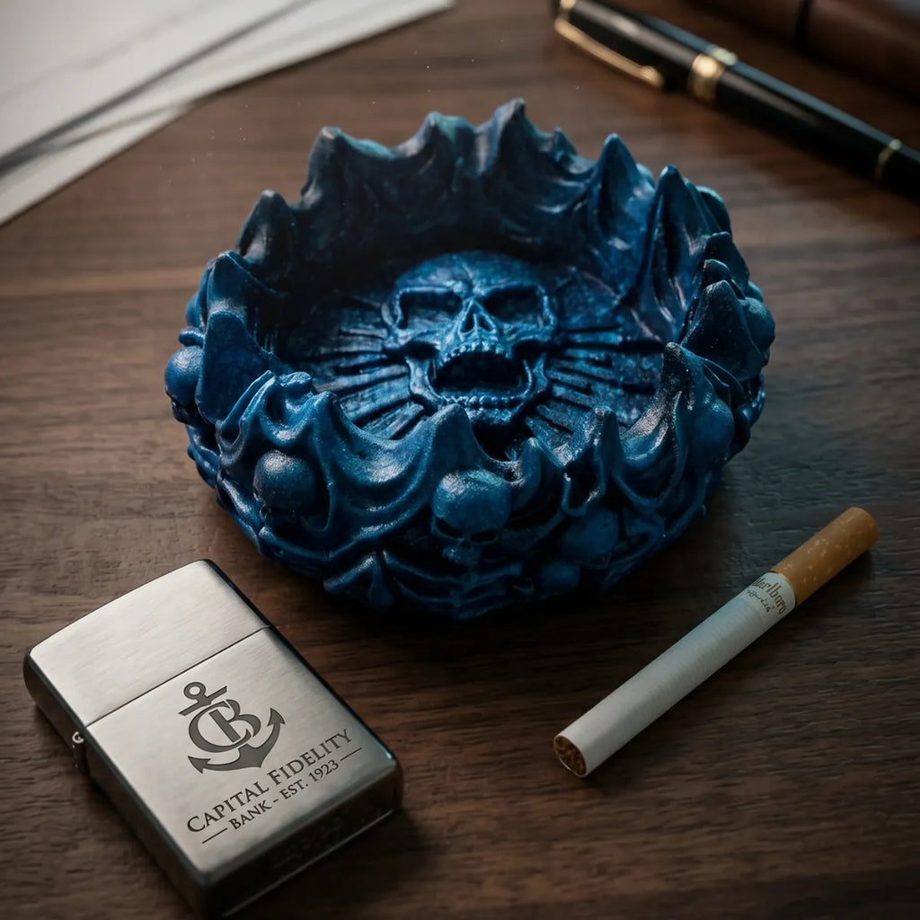 Electric Skull Ashtray