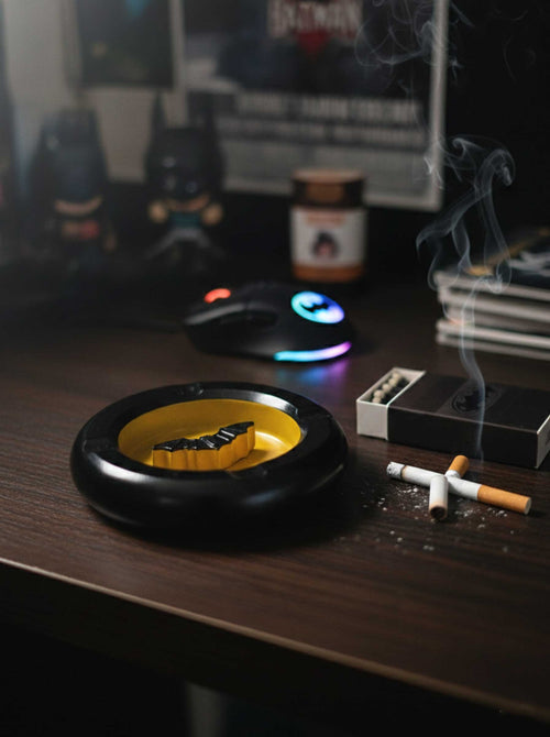 batman ashtray on a table by dankforger 