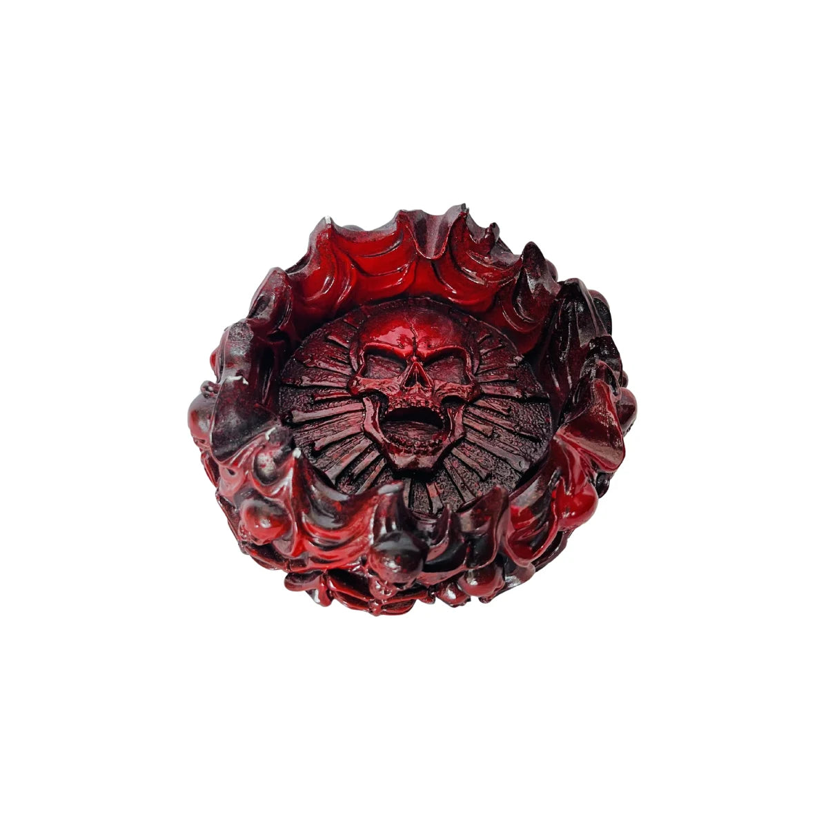 Crimson Skull Funky Ashtray