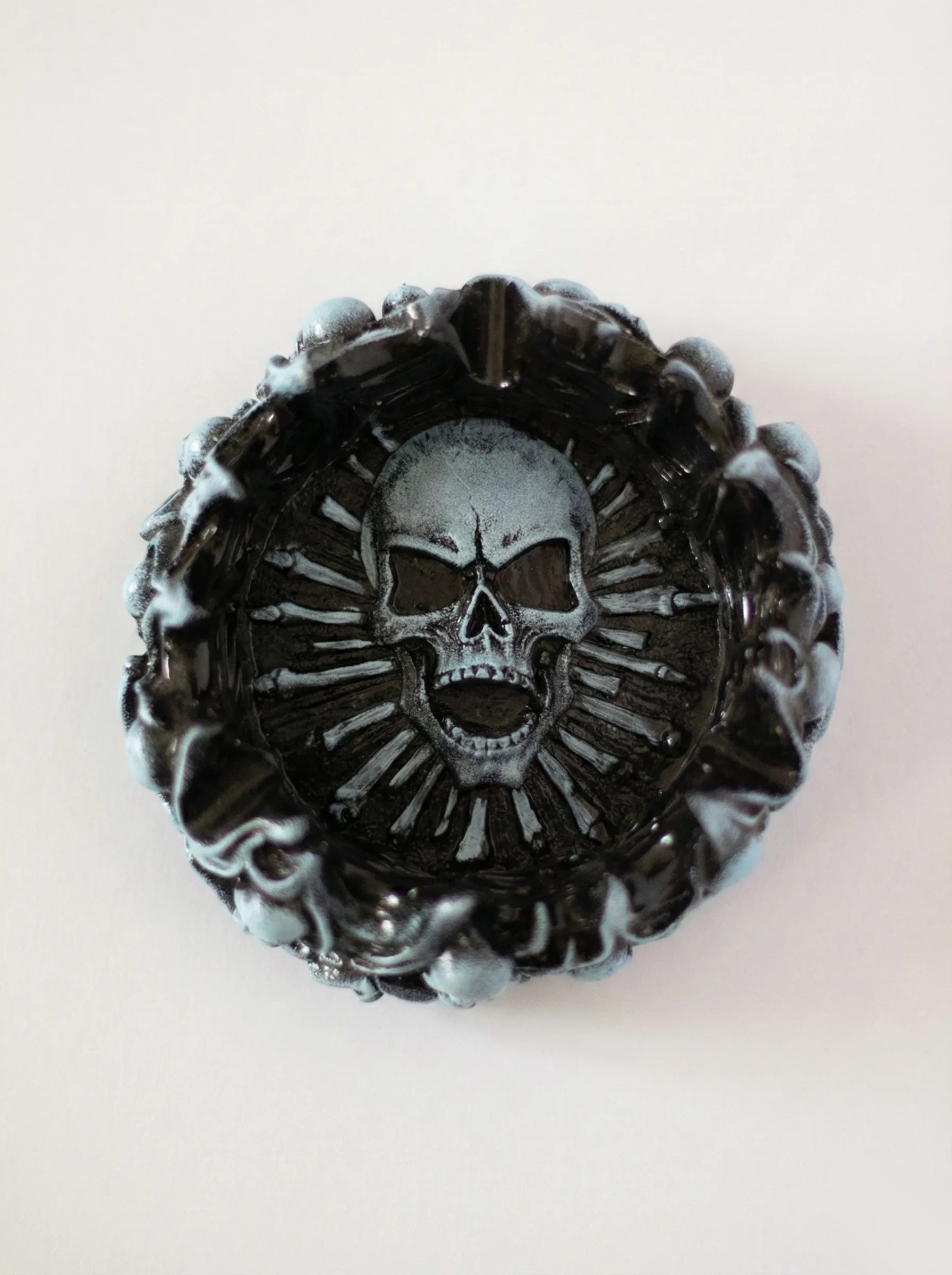 Frost Skull Ashtray with a skull design on a white background