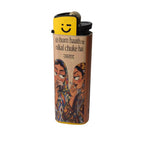 Ustaad flint wheel designer cigarette lighter for women with unique printed artwork and refillable pocket design
